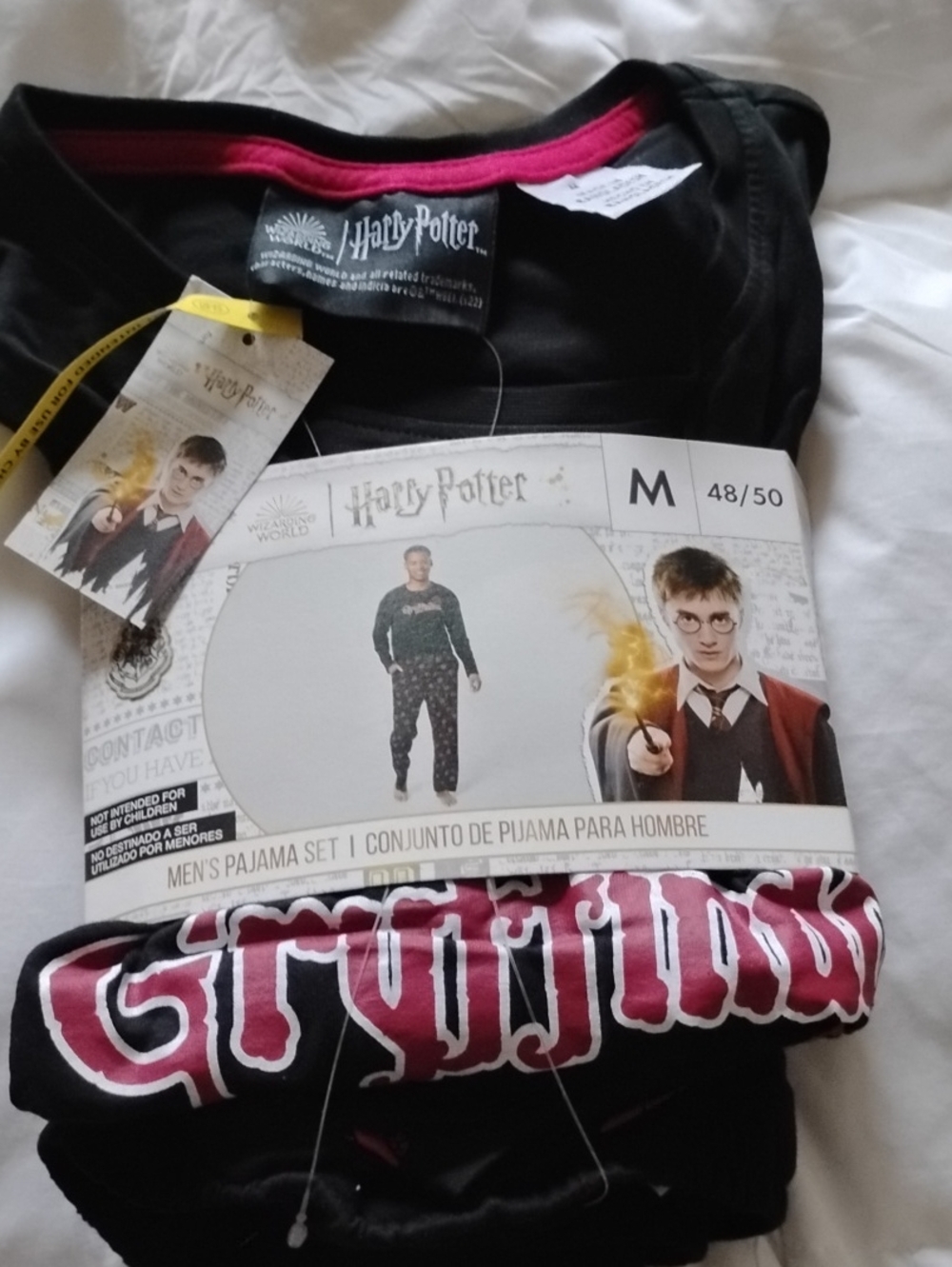 Harry Potter Men's Black Pajama Set NWT